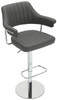 Concorde Signature Real Leather Bar Stool Charcoal
