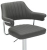 Concorde Signature Real Leather Bar Stool Charcoal