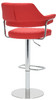 Concorde Signature Real Leather Bar Stool Red