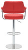 Concorde Signature Real Leather Bar Stool Red