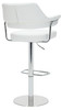 Concorde Signature Real Leather Bar Stool White