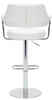 Concorde Signature Real Leather Bar Stool White