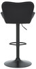 Varenna Bar Stool Black with Black Frame