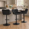 Varenna Bar Stool Black with Black Frame