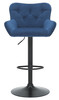 Varenna Bar Stool Blue with Black Frame
