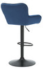 Varenna Bar Stool Blue with Black Frame