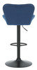 Varenna Bar Stool Blue with Black Frame