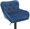 Varenna Bar Stool Blue with Black Frame