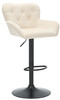 Varenna Bar Stool Cream with Black Frame