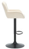 Varenna Bar Stool Cream with Black Frame