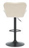 Varenna Bar Stool Cream with Black Frame