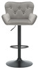 Varenna Bar Stool Grey with Black Frame