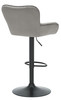 Varenna Bar Stool Grey with Black Frame
