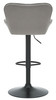 Varenna Bar Stool Grey with Black Frame