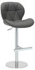 Monza Signature Real Leather Bar Stool Charcoal