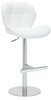 Monza Signature Real Leather Bar Stool White