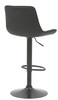 Torino Bar Stool Black with Black Frame