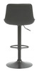 Torino Bar Stool Black with Black Frame