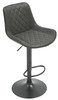 Torino Bar Stool Black with Black Frame