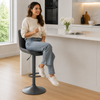Torino Bar Stool Black with Black Frame