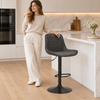 Torino Bar Stool Black with Black Frame