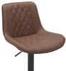 Torino Bar Stool Brown with Black Frame
