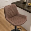 Torino Bar Stool Brown with Black Frame