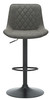 Torino Bar Stool Charcoal Grey with Black Frame