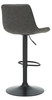 Torino Bar Stool Charcoal Grey with Black Frame