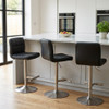 *ONLY 1 LEFT* Allegro Brushed Bar Stool Black
