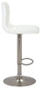 Aldo Brushed Bar Stool White