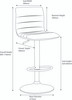 Aldo Bar Stool Brown