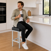 Cube Bar Stool Black