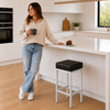 Cube Bar Stool Black