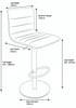 Deluxe Aldo Bar Stool Cream