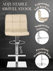 Allegro Signature Real Leather Bar Stool Cream