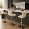 Allegro Signature Real Leather Bar Stool Cream
