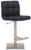 Deluxe Allegro Brushed Bar Stool Black