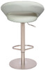 Deluxe Sorrento Kitchen Brushed Bar Stool White