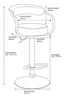 Deluxe Zenith Bar Stool Blue