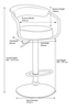 Deluxe Zenith Bar Stool Purple