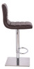 Deluxe Aldo Bar Stool Brown Square Base