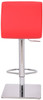 Deluxe Aldo Bar Stool Red Square Base