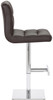 Deluxe Allegro Bar Stool Brown Square Base