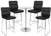 Moderno Fixed Height Curved Bar Stool and Como Table Package
