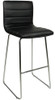 Aldo Fixed Height Curved Bar Stools Black