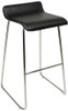 Baceno Fixed Height Curved Bar Stools Black