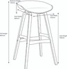 Black Equator Bar Stool