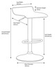 Baceno Bar Stool Red