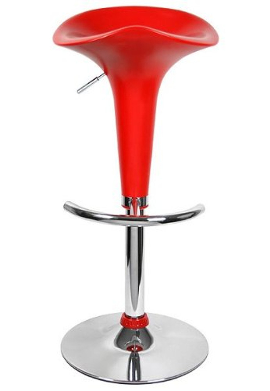 Gas Lift Pod Bar Stool Red Simply Bar Stools
